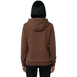 Build Your Brand Fluffy Hoodie Chocolate Brown XS
