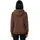 Build Your Brand Fluffy Hoodie Chocolate Brown XS