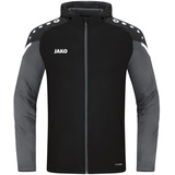 Jako Performance Kapuzenjacke Kinder schwarz/anthra light 128