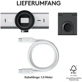 Logitech MX Brio - Live-Streaming-Kamera - Farbe - 8,5 MP - 3840 x 2160 - 1080p 4K - Audio - USB-C