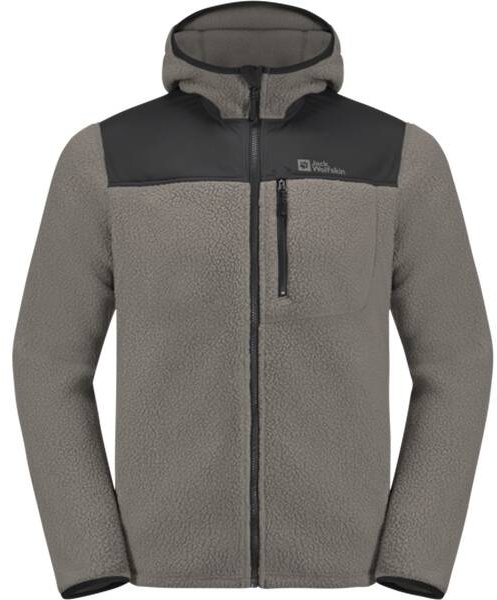 JACK WOLFSKIN Herren Unterjacke KAMMWEG PILE FZ M, smokey grey, XXL