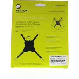 Ergon Brustkamera-Halterung - Sport Camera Chest Mount - Zubehör - Schwarz