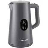 Klamer Wasserkocher 1,5 l Grau