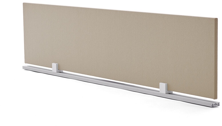 Schreibtisch-Trennwand grau, Designer Frezza, 38.5x180x2 cm