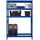 Proregal Reifenregal Stahl 180x120x40 cm blau