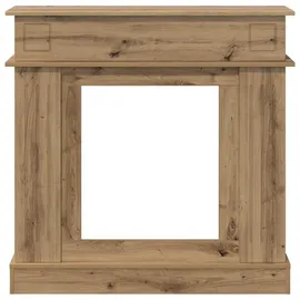 vidaXL Kaminumrandung Artisan-Eiche 102 x 26 x 100 cm Braun