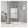 vidaXL Duschwand für Walk-In Dusche Schwarz 80x195 cm ESG Halbmattiert
