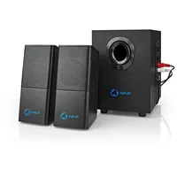 Nedis PC Gaming Lautsprecher Boxen Musikboxen mit Subwoofer 30W - 2.1 Stereo PC-Lautsprecher schwarz