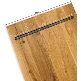 holz4home® Tischplatte Eiche, 100x70 cm