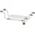 Karat Badewannensitz Levi verstellbar und rutschfest Aluminium 22 x 86 x 19 cm weiß