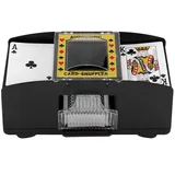 BlingBin Spiel Automatischer Kartenmischer Mischgerät zum Mischen von Karten, Familienspiel, für 2 Decks UNO, Poker, Skip BO & viele weitere Karten schwarz