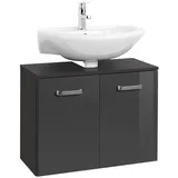 HELD MÖBEL Waschbeckenunterschrank »Bologna«, BxHxT: 70 x 54 x 35 cm - grau