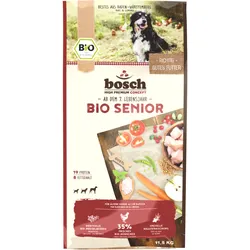 bosch Bio Senior Hühnchen & Preiselbeere Hundetrockenfutter 11,5 Kilogramm