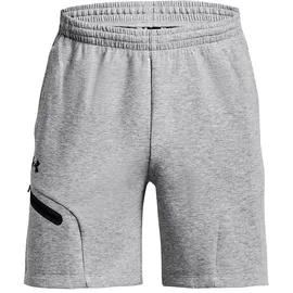 Under Armour Shorts mit Reißverschlusstasche, Hellgrau, L