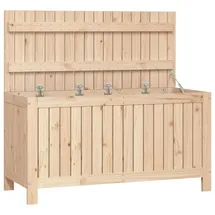 vidaXL Gartentruhe 115x49x60 cm Massivholz Kiefer