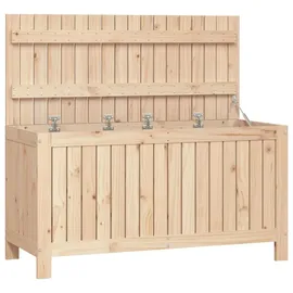 vidaXL Gartentruhe 115x49x60 cm Massivholz Kiefer
