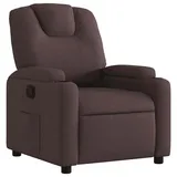 vidaXL Relaxsessel mit Liegefunktion Polyester 55,9 x 97 x 74,4 cm Dunkelbraun