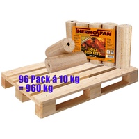 1 Palette Thermospan Holzbriketts Premium 960 kg (96 Pack á 10 kg)