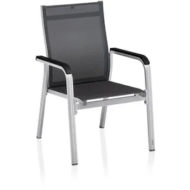 Kettler Basic+ Premium Stapelsessel 66 x 68 x 67 cm silber