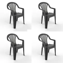 Resol garbar PALS Sessel Indoor, Outdoor Set 4 Anthrazit