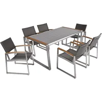 Garden Pleasure Ava Set 7-tlg. silber/grau