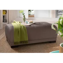 Hocker HOME AFFAIRE "Langeland", braun, B:120cm H:47cm T:70cm, Webstoff (100% Polyester), Filzoptik (100% Polyester), Struktur (100% Polyester), Hocker, passend zur Serie "Langeland"