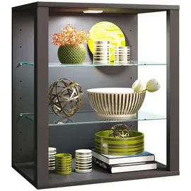 VCM GlasolSW Vitrinenschrank wandhängend Anthrazit
