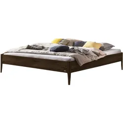 Hasena Lounge Pieve Bettgestell Massivholz - Braun