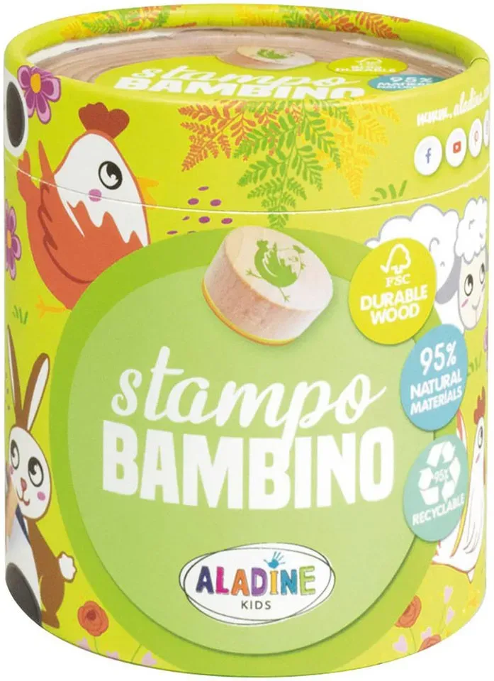 Preisvergleich Produktbild Kreativset Baby Stempel, Bambino Bauernhof ECO bunt