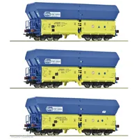 Roco 3-tlg. Set Selbstentladewagen 6600136 H0