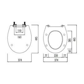 Aloni WC-Sitz D0400 Weiß