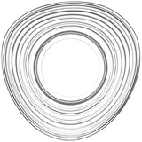 LAV Derin Cay Tabagi - Untertassen aus Glas - 6 Stück