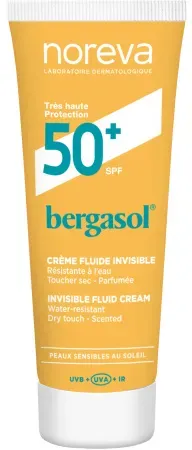 Noreva Bergasol Unsichtbare Fluid-Creme SPF50+ Tube 50ml