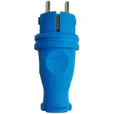 TP Electric Gummistecker 16A 230V IP44 Uni-Schuko Stecker blau 3101-303-0900