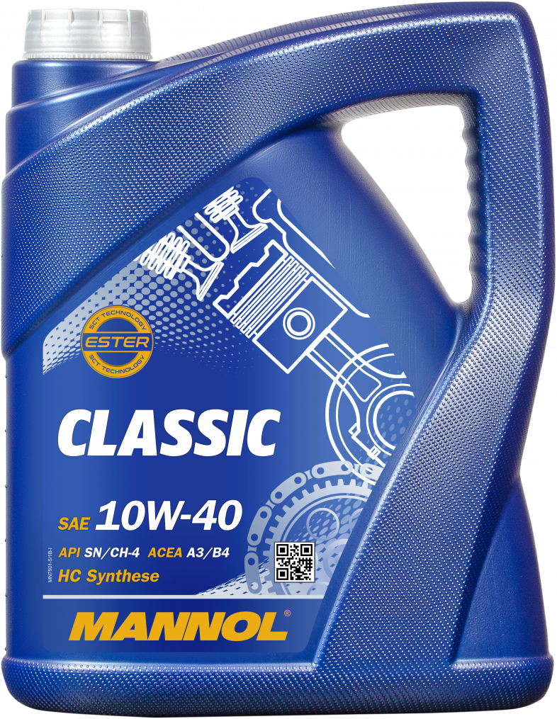 10W-40 Mannol 7501 Classic Motoröl 5 Liter