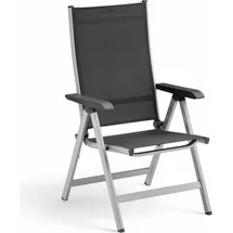 Kettler BasicPlus Multipositionssessel 61 x 65 x 109 cm silber/anthrazit klappbar
