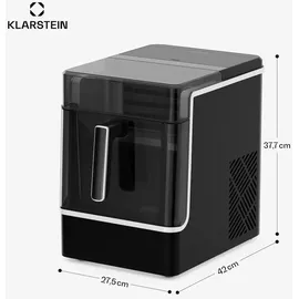 Klarstein Eiswürfelmaschine - 23 kg/24 h, Selbstreinigend