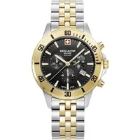 Swiss Alpine Military Herren Uhr Analog Quarz Chronograph 7024.9147SAM