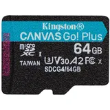 Kingston Canvas Go! Plus Gen4 64GB microSDXC Speicherkarte (200 MB/s, A2 U3)
