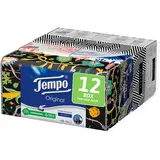 Tempo Taschentücher Box Original – 4-lagig – 960 Taschentücher in 4 verschiedenen Grafiken, 12 Packungen