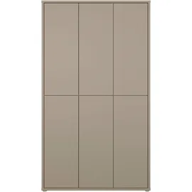Forte Alice Springs Schuhschrank 109,2 x 34,9 x 191,9 cm Schwarz