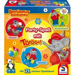 Schmidt Spiele Benjamin Blümchen, Party-Spaß mit Törööö!, Brettspiel, Party, 4 J