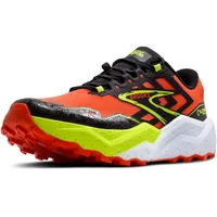 Brooks Caldera 7 Sneaker, Mehrfarbig (Cherry Tomato Phantom Lime), 46 EU