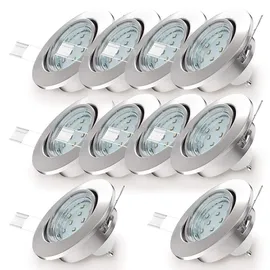 B.K.Licht Einbaustrahler 10er Pack 10-02-10-S
