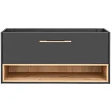 Lomadox Bologna-56 120 x 57 x 46 cm anthrazit/braun