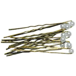 A & A Haarnadel Nadel metall Perle perlmutt