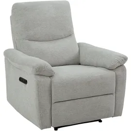 Home Affaire »ODILON, TV-Sessel mit Relax- und Liegefunktion, Struktur-Bezug« manuelle und elektrische Funktion (mit USB A/C), Federkern-Polsterung, grau