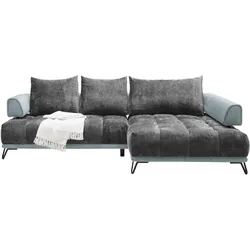 Ecksofa Morgan Silberfarben