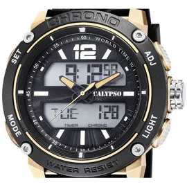 Festina Calypso Uhr Armbanduhr Herren analog digital K5796/3 - Schwarz