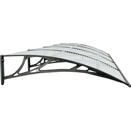 vidaXL Türvordach 400 x 100 cm schwarz 15600